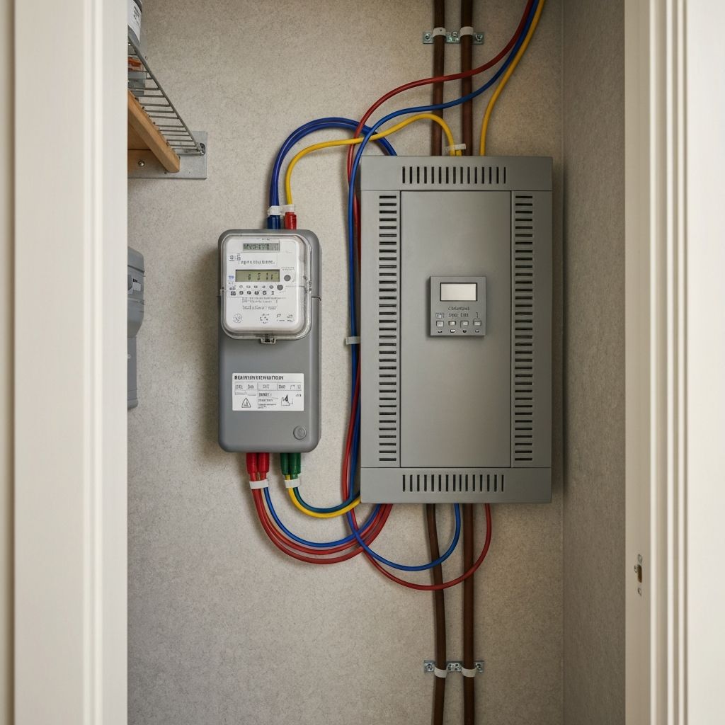 Установка щита учета электроэнергии Щит учета электроэнергии в Краснодаре - установка и подключение